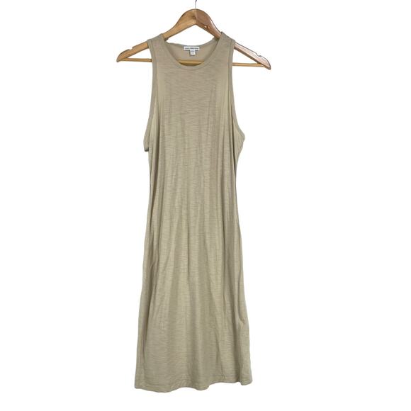 Standard James Perse NWT Scoop Back Tank Dress Size 1 US Small Tan Burnout - Picture 1 of 10